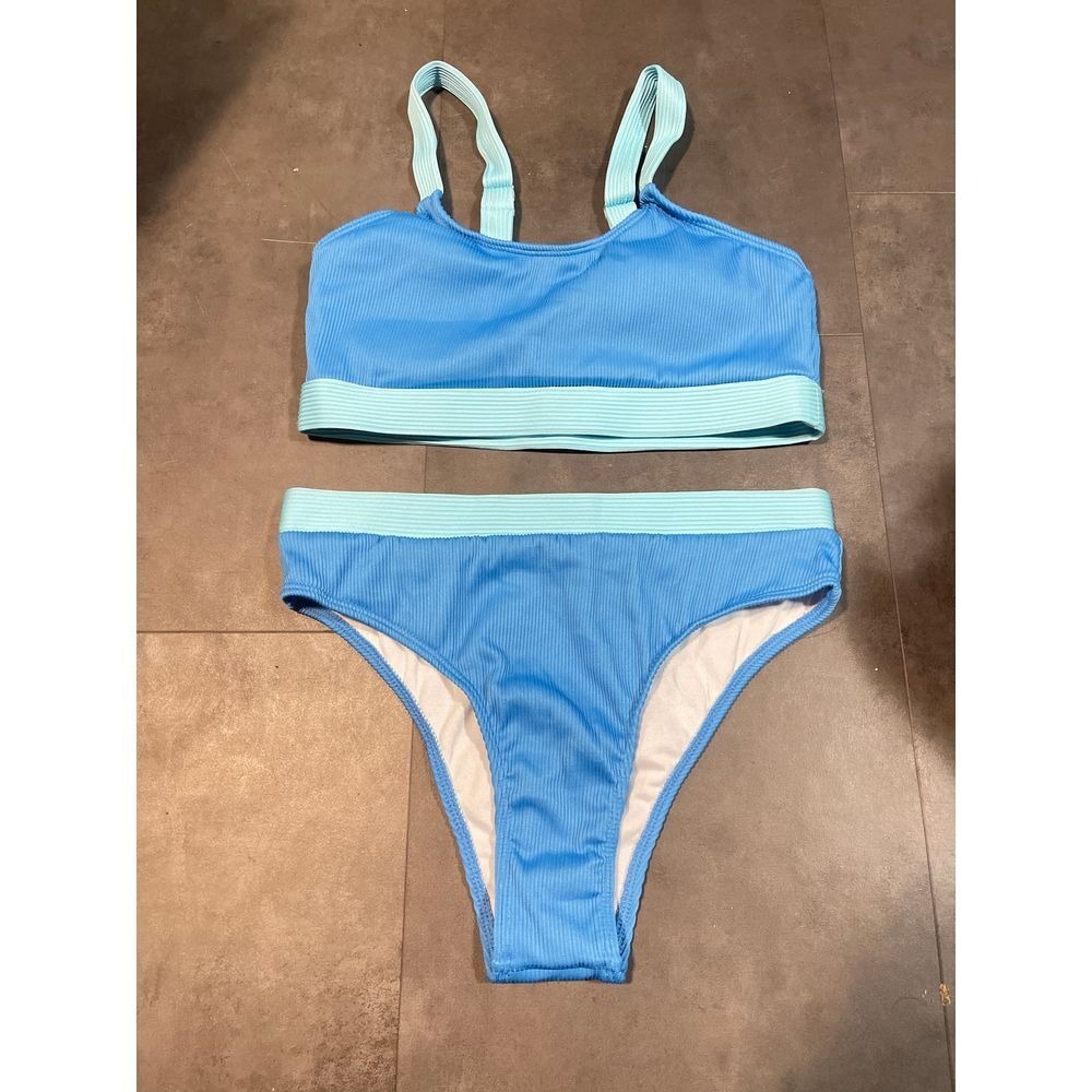 Two tone blue, two-piece swimwear size medium‎ A-31